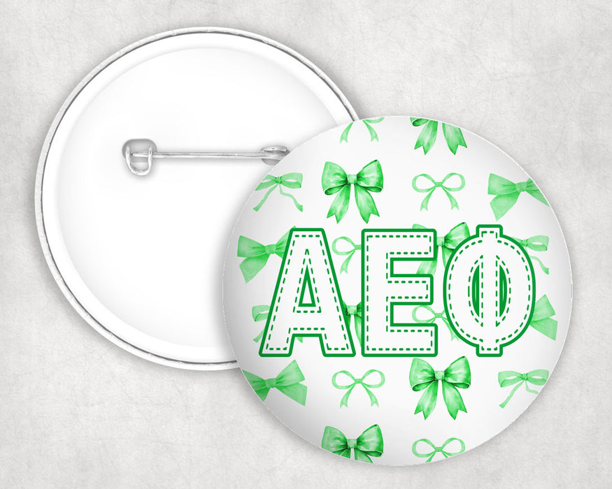 Alpha Epsilon Phi Multi Bows Pin Buttons Alpha Epsilon Phi Multi Bows Pin Buttons