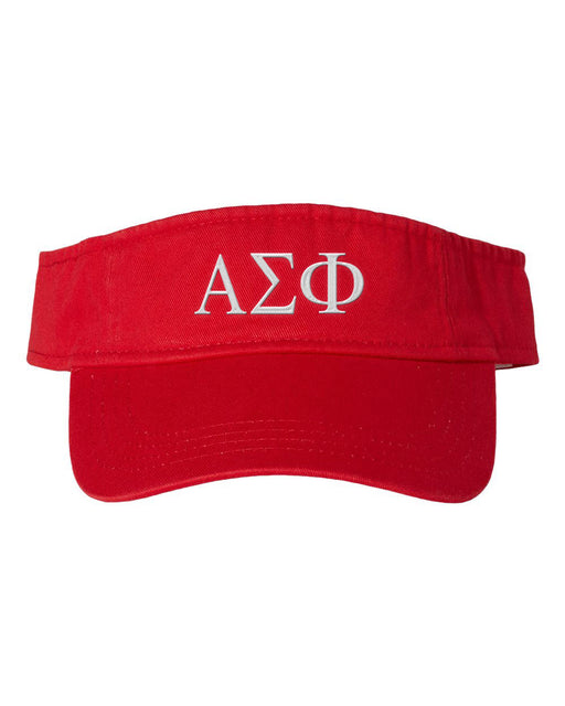 Alpha Sigma Phi Greek Letter Visor