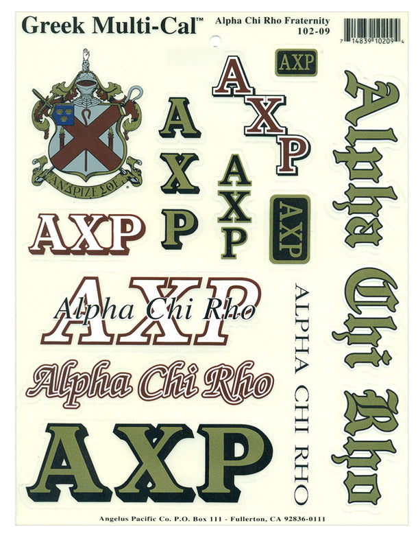 Sigma Delta Tau Multi Greek Decal Sticker Sheet — Greeku