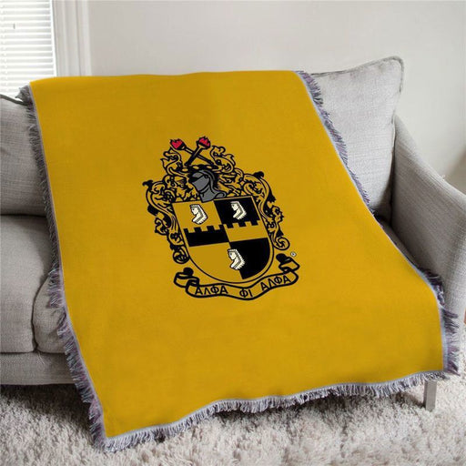 Alpha Phi Alpha Color Crest Afghan Blanket Throw