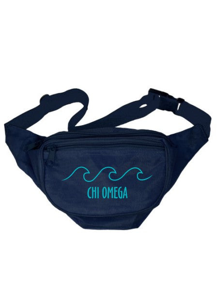 Alpha Kappa Psi Wave Outline Fanny Pack GreekU