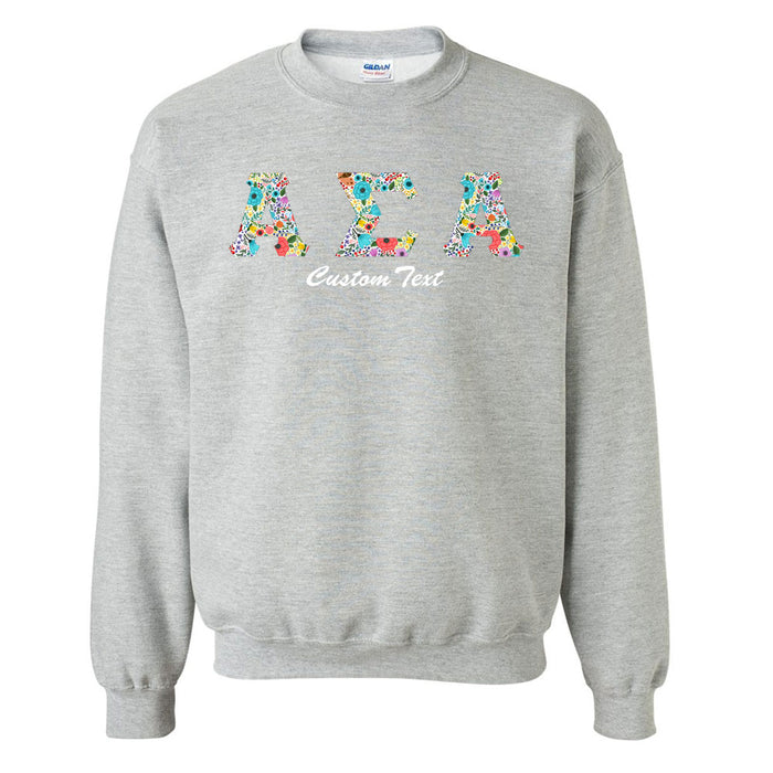 Kappa Alpha Theta Crewneck Letters Sweatshirt with Custom Embroidery —  GreekU
