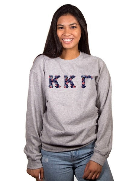 Stam Halloween cent Kappa Kappa Gamma Crewneck Sweatshirt with Sewn-On Letters — GreekU