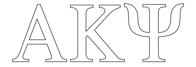 Streven hangen Proberen Alpha Kappa Psi 2" Greek Letter Window Sticker — GreekU