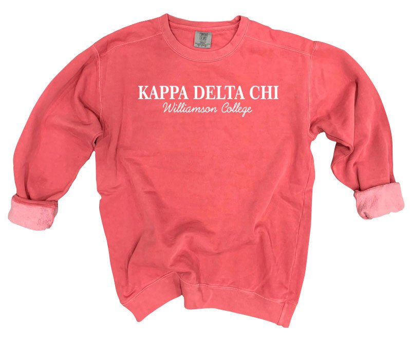 Script Sweatshirt Comfort Sorority Kappa GreekU Colors — Delta