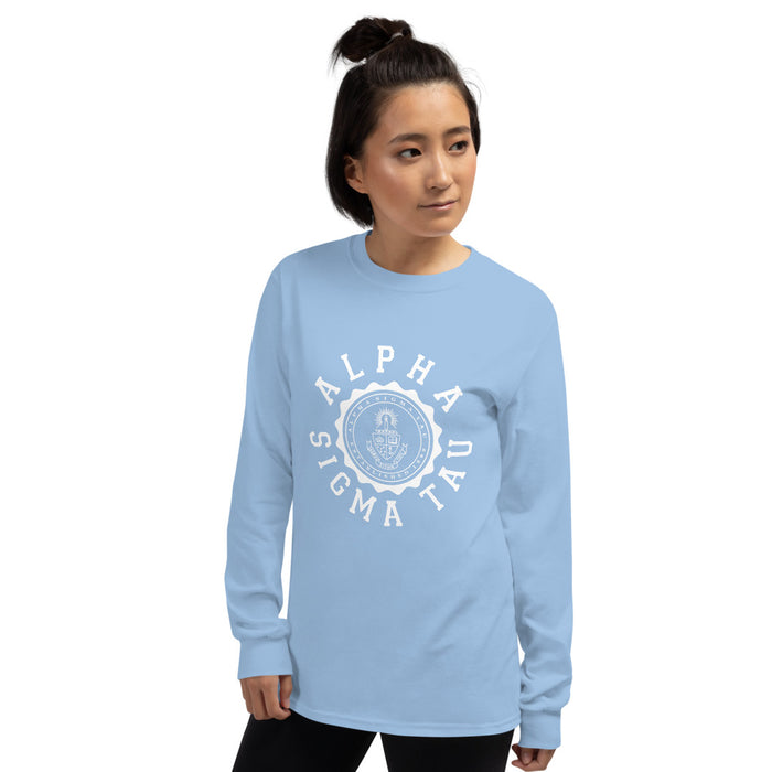 Alpha Sigma Tau Crest Long Sleeve Shirt Alpha Sigma Tau Crest Long Sleeve Shirt